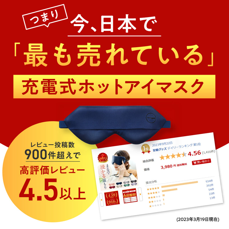 nerugoo 充電式ホットアイマスク［送料無料］